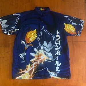 Vintage Dragon Ball Z Button Up Shirt